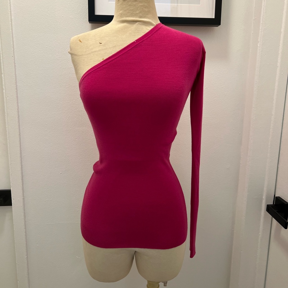Stella McCartney Pink Asymmetrical One Shoulder Dress